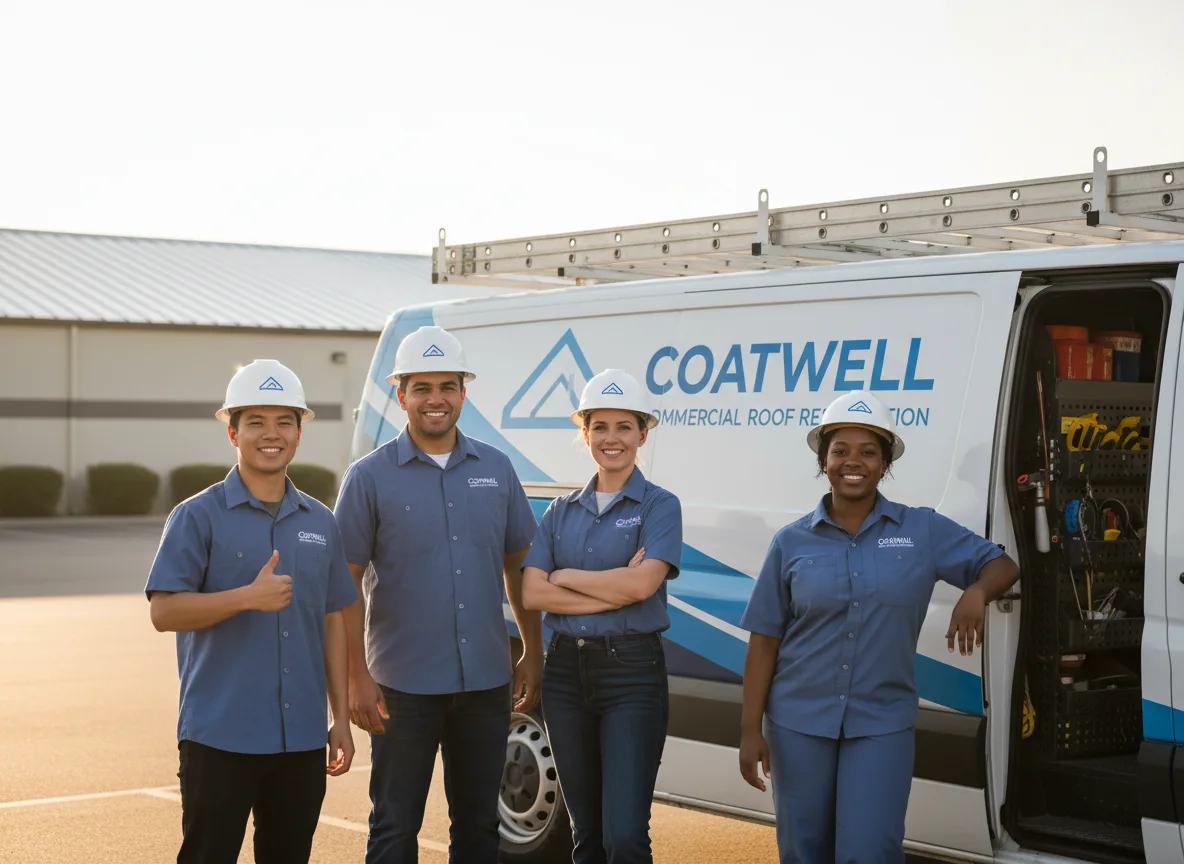 Commercial roof coating company in Allerton, IA