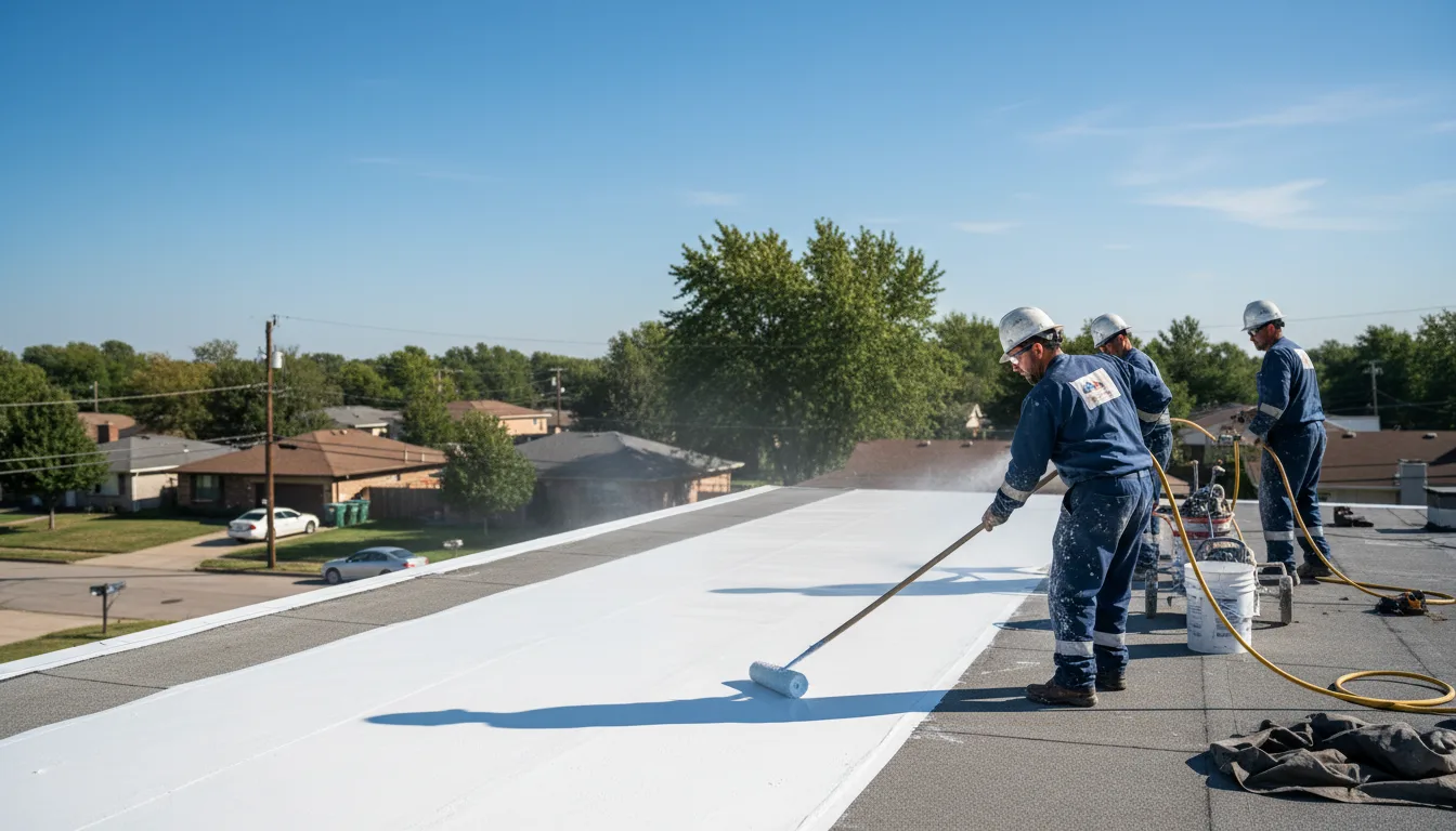 Commercial roof coating in Allerton, IA near me